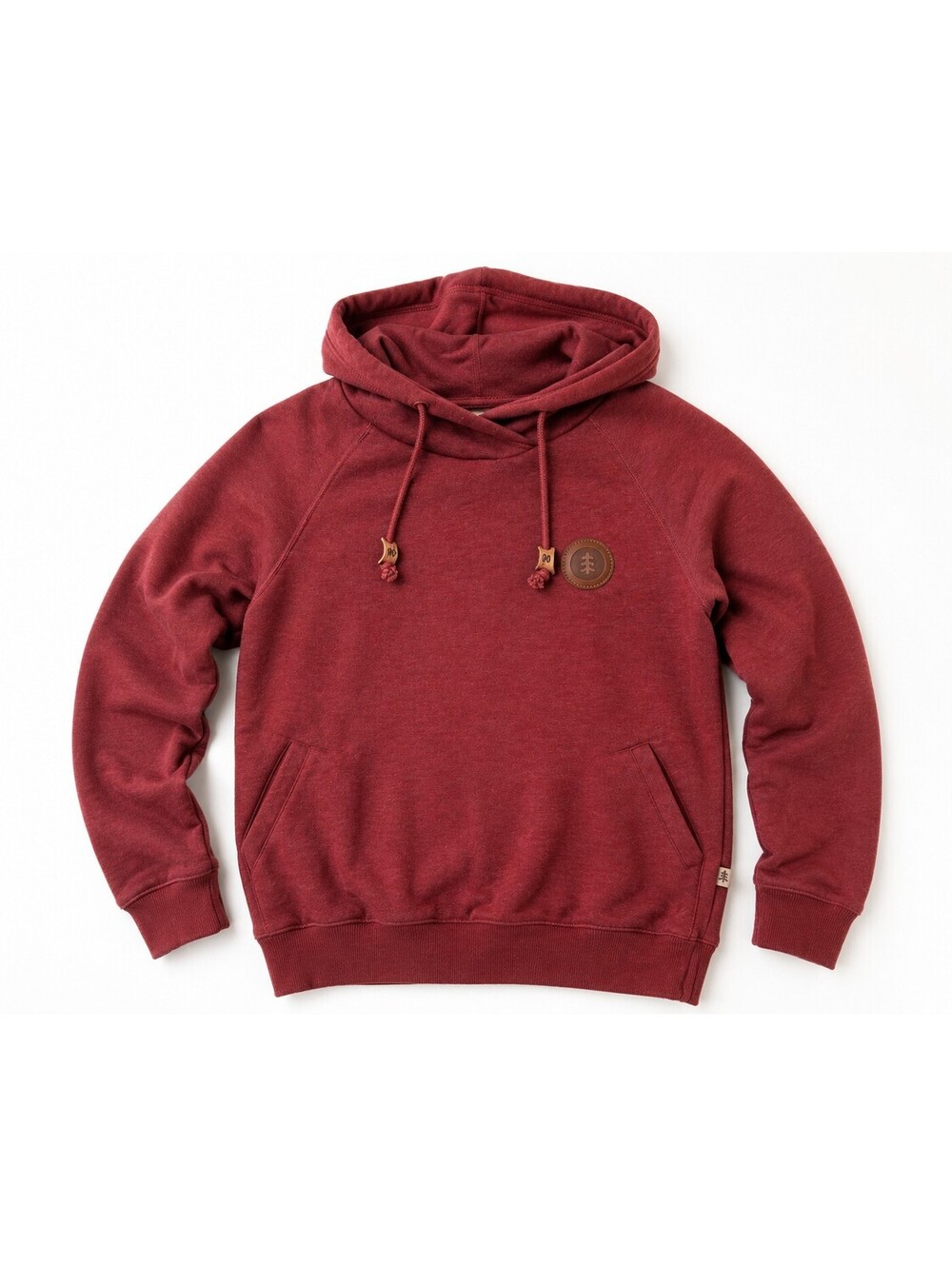tentree Women’s Small Rust Pullover Hoodie Cowl Neck Tree Logo Fleece Sweatshirt